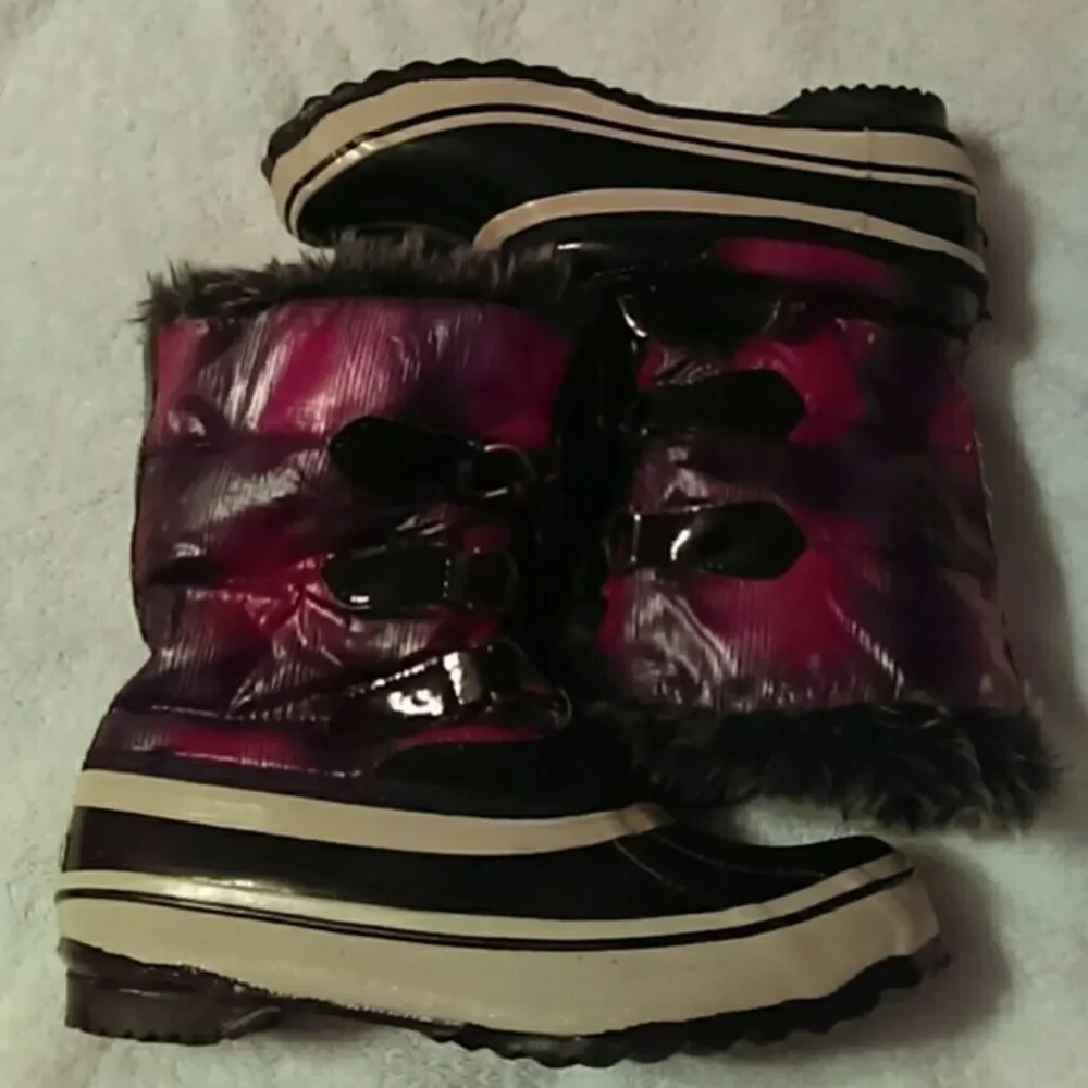 Sporto Warm Faux‎ Fur Lined Winter Duck Boots 8